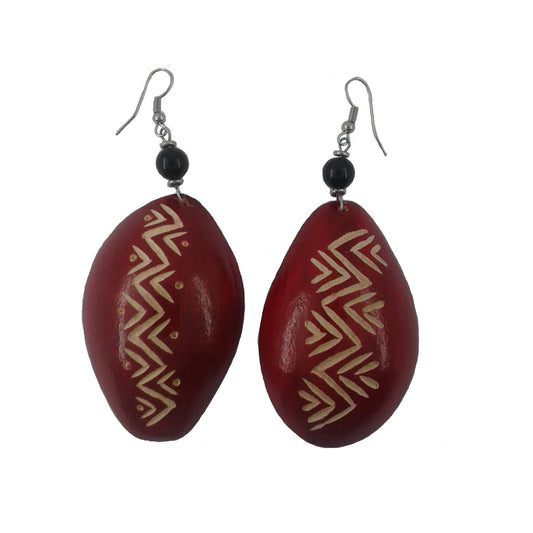 Red Dangle Earrings