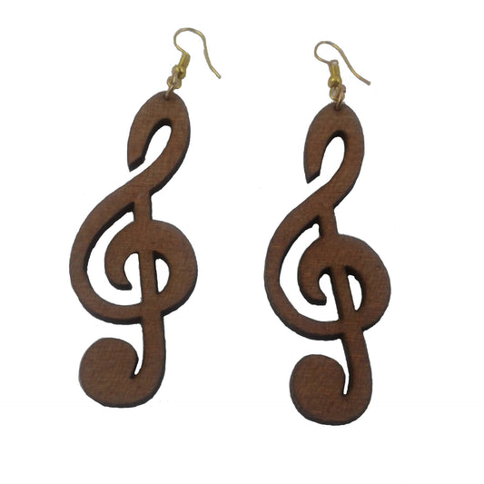 Music note earrings